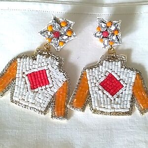 Hand made beaded earrings